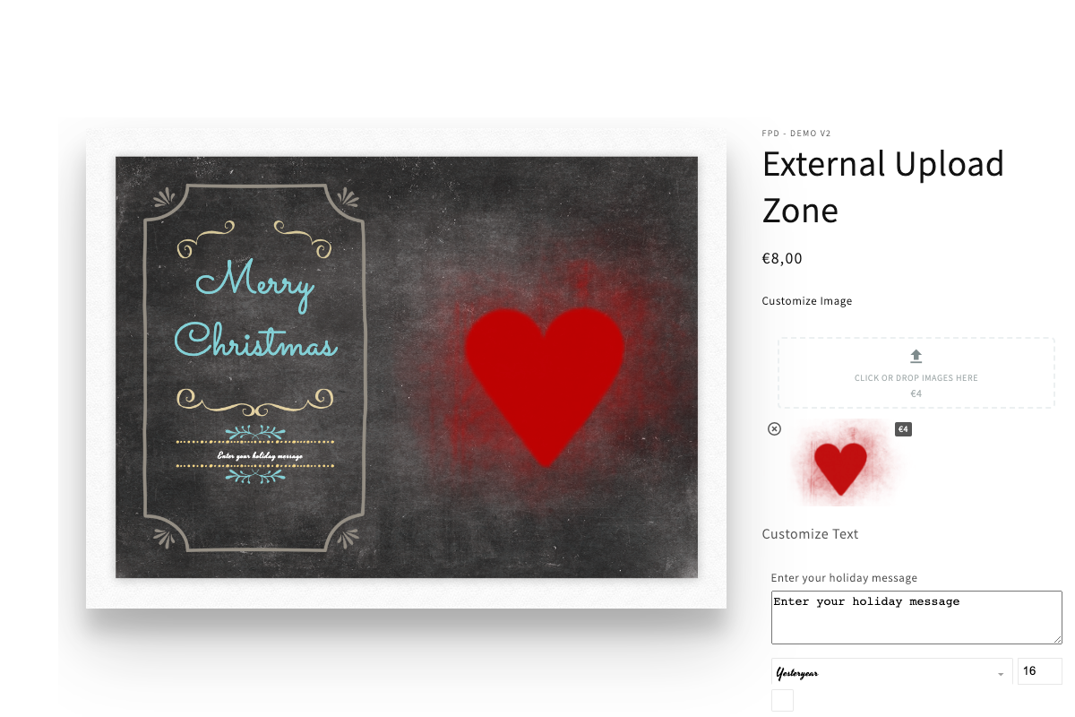 External Upload Zone