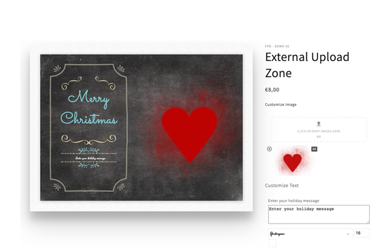 External Upload Zone