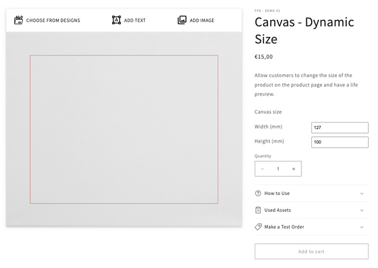 Canvas - Dynamic Size