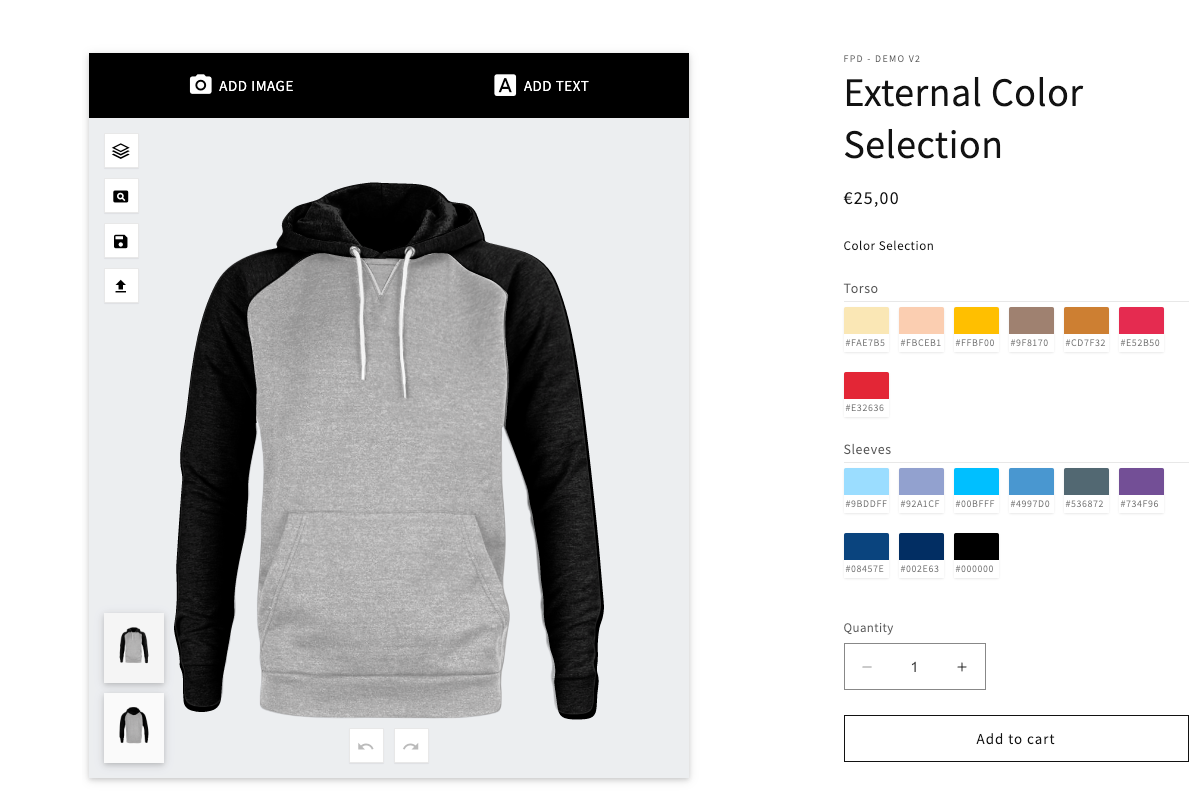 External Color Selection – FPD Demo