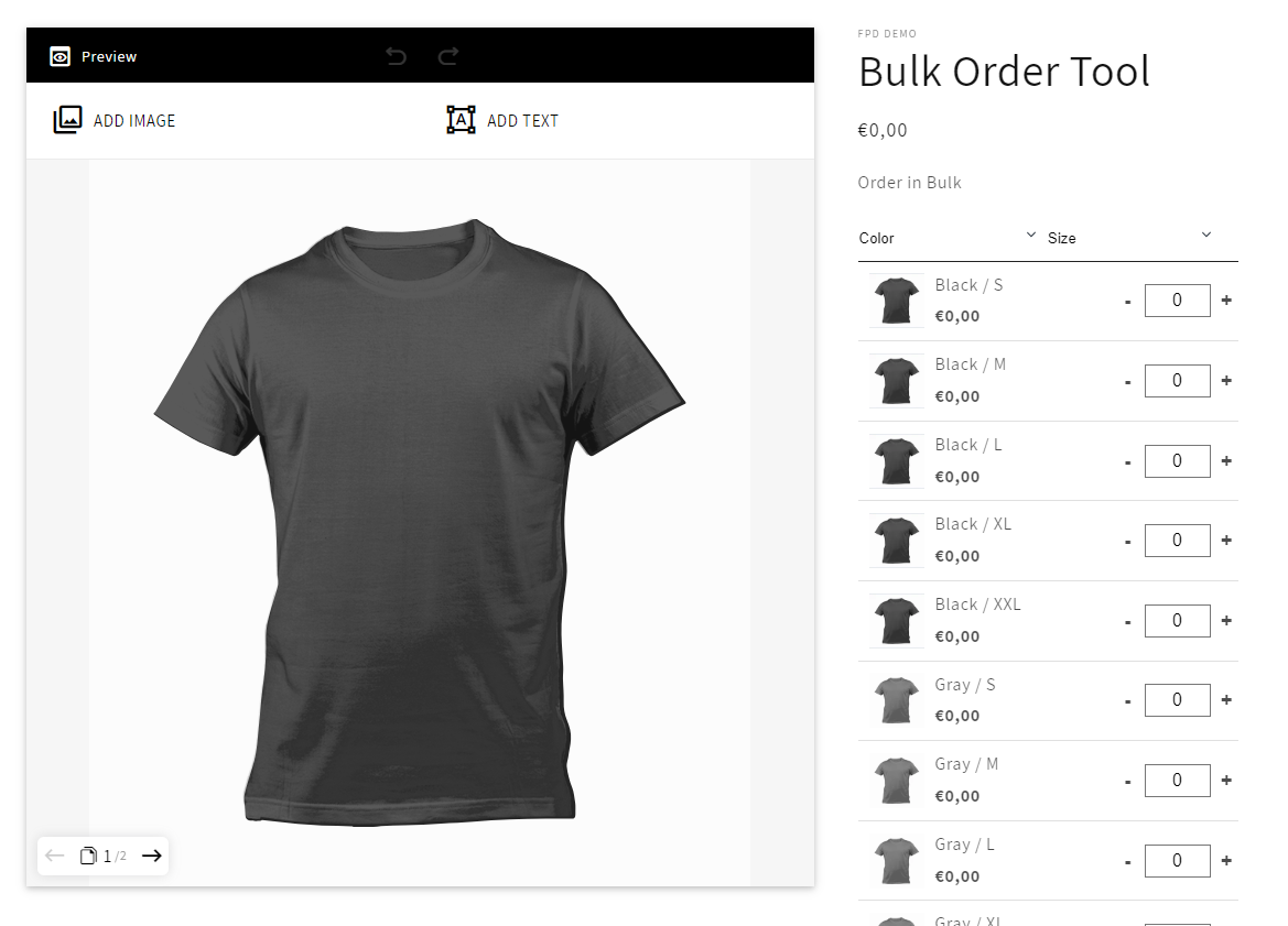 Bulk Order Form