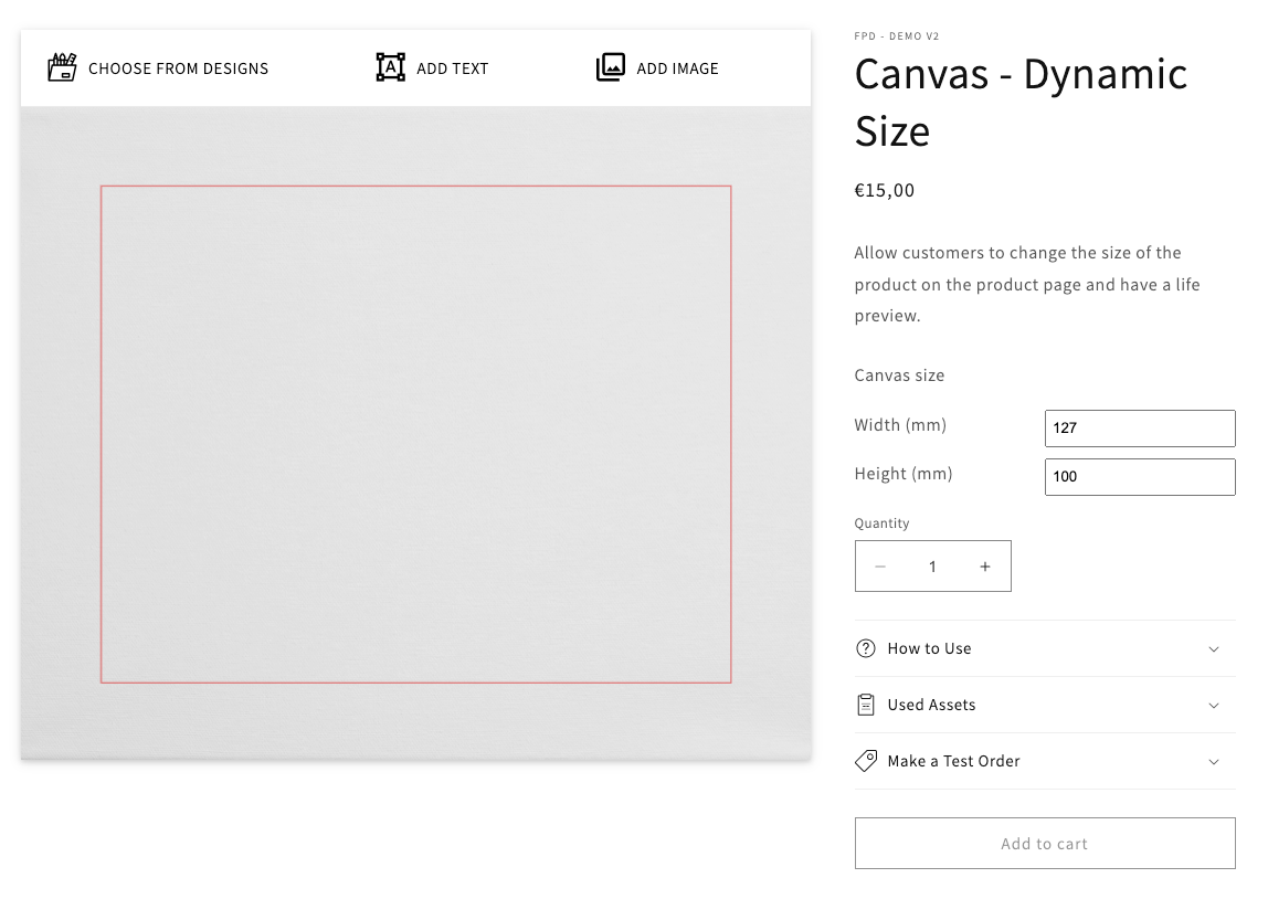 Canvas - Dynamic Size